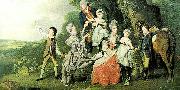 ZOFFANY  Johann the bradshaw family, c. oil painting